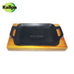 Bandeja kallpa de hierro fundido modelo huanta c/b. madera
