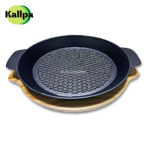 Cazuela Kallpa de Hierro Fundido Modelo Ilo 23 cm C/B Madera