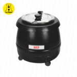 Olla de bruja alcosa tgb eléctrica 10 lt. ollla sopera color negro