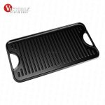 Plancha victoria de hierro fundido para asar esmaltado 47 x 25 cm/ 18.5" x 10"