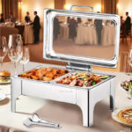 Samovar alcosa hotelero eléctrico con tapa plana/ cierre automatico 9 lt. 2 bandeja ACSMN1 - Imagen 2