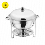 Samovar alcosa redondo 8.5 lt. de acero con tapa de acero