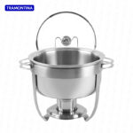 Samovar tramontina de 7 lt. con tapa de vidrio acero inoxidable 61042/000