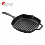 Sartén victoria para asar hierro fundido esmaltado 25 cm 10"