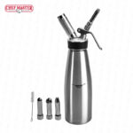 Sifón de acero chef master 1 l. 90079