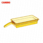 Bandeja cambro de alta temperatura Gn 1/3 x 2.5" con asa 32HP1H-150