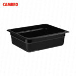 Bandeja cambro de policarbonato gn negro 1/2 x 4" 24CW-110