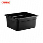 Bandeja cambro de policarbonato gn negro 1/2 x 6" 26CW-115
