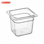 Bandeja cambro de policarbonato gn 1/6 x 6" 66CW-135