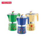 Cafetera Pedrini Moka Aluminio Modelo Frida Kalho 6 Tazas por und.