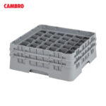 Camrack Cambro 36 Compartimentos para Vasos y Copas Gris Claro 36S434151