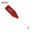 Espumador La Cafetiere Milk Frother Rojo Portátil con Bobina de Acero