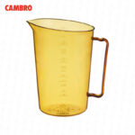 Jarra cambro de medición alta temperatura 4 lt. ambar 400MCH-150