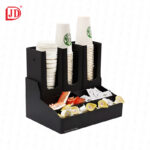 Organizador jinde porta vasos y tapas de 6 compartimentos JD-86216