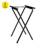 Porta bandeja alcosa de servicio metal color negro 91 cm