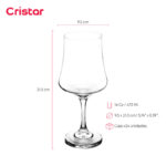 Copa cristar bolonia agua 16 oz./ 473 ml. #5478al24 set x 24 und. - Imagen 2