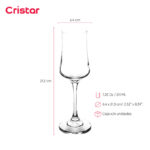 Copa cristar bolonia champaña 7.25 oz./ 211 ml. #5479al24 set x 24 und. - Imagen 2