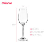 Copa cristarbrunello champaña 8 oz./ 237 ml. #5470al24 set x 24 und. - Imagen 2