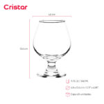 Copa cristar lisa brandy 11.75 oz./ 348 ml. #5455al set x 24 und. - Imagen 2