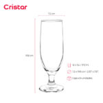 Copa cristar lisa cervecera toscana 12.5 oz./ 372 ml. #5438al24 set x 24 und. - Imagen 2