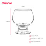 Copa cristar lisa lexington brandy 6.5 oz./ 195 ml. #0502al set x 28 und. - Imagen 2