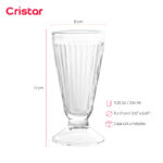Copa cristar lisa malteada 9.25 oz./ 284 ml. #0268al set x 24 und. - Imagen 2