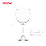 Copa cristar lisa premiere agua 12.5 oz./ 368 ml. #4440al24 set x 24 und. - Imagen 2