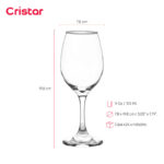 Copa cristar lisa rioja vino tinto 11 oz./ 318 ml. #5414al24 set x 24 und. - Imagen 2
