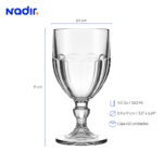 Copa nadir bristol agua 11.5 oz./ 340 ml. #0011 set x 12 und. - Imagen 2