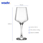 Copa nadir brunello agua 16.5 oz./ 490 ml. #7031 set x 12 und. - Imagen 2