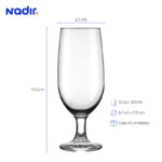 Copa nadir cerveza floripa 10 oz./ 300 ml. #7732 set x 12 und. - Imagen 2