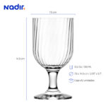 Copa nadir fiore agua 10.5 oz./ 310 ml. #7774 set x 12 und. - Imagen 2