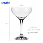 Copa nadir mistic coktail 7.44 oz./ 220 ml. #7248 set x 6 und. - Imagen 2