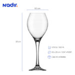 Copa nadir prestige 11.75 oz./ 350 ml. #7873 set x 12 und. - Imagen 2