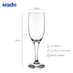 Copa nadir windsor champagne 7 oz./ 210 ml. #7828 set x 12 und. - Imagen 2