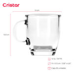 Taza cristar liso london 12 oz./ 347 ml. #0367al set x 36 und. - Imagen 2