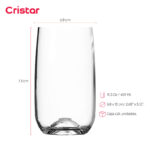 Vaso cristar agua bebidas 15.5 oz./ 459 ml. #0766al24 set x 24 und. - Imagen 2