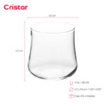 Vaso cristar bolonia rocks 11 oz./ 353 ml. #0793al24 set x 24 und. - Imagen 2