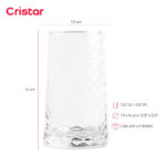 Vaso cristar cairo bebidas 15.5 oz./ 458 ml. #0922al24 set x 24 und. - Imagen 2