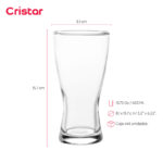 Vaso cristar cervecero liso kassel 13.75 oz./ 403 ml. #0055al set x 48 und. - Imagen 2