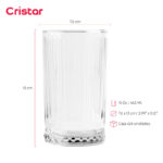 Vaso cristar galata bebidas liso 15 oz./ 443 ml. #0913al24 set x 24 und. - Imagen 2