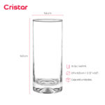 Vaso cristar liso manhatan bebidas 15 oz./ 449 ml. #0462al48 set x 48 und. - Imagen 2