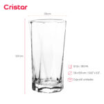 Vaso cristar liso mozart bebida 12 oz./ 353 ml. #0096al set x 48 und. - Imagen 2