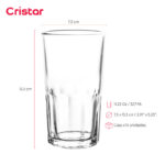 Vaso cristar liso nova bebidas 11.25 oz./ 327 ml. #0259al set x 70 und. - Imagen 2