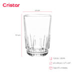 Vaso cristar liso prisma 7.25 oz./ 218 ml. #0256al set x 72 und. - Imagen 2