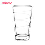 Vaso cristar liso spiral bebida 13 oz./ 385 ml. #0617al set x 48 und.