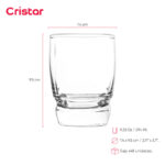 Vaso cristar liso van gogh trago corto 9.25 oz./ 294 ml. #0208al set x 48 und. - Imagen 2