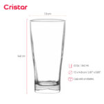 Vaso cristar liso verona bebidas 12 oz./ 360 ml. #0669al set x 48 und. - Imagen 2