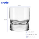 Vaso nadir amassadinho rocks 8.5 oz./ 250 ml. #7517 set x 12 und. - Imagen 2