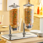 Dispensador de cereales dos tolvas 7.5 lt. acero inoxidable línea hotelera - Imagen 2